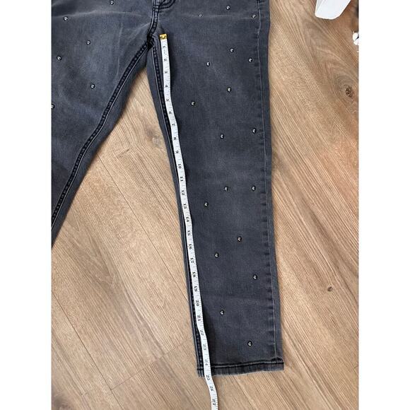 JOIE Washed Onyx Pereh Studded Jeans Charcoal size 28 - Picture 7 of 9
